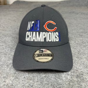 Chicago Bears Mens Hat Strap Back Gray Cap New Era Football 2018 Division Champs