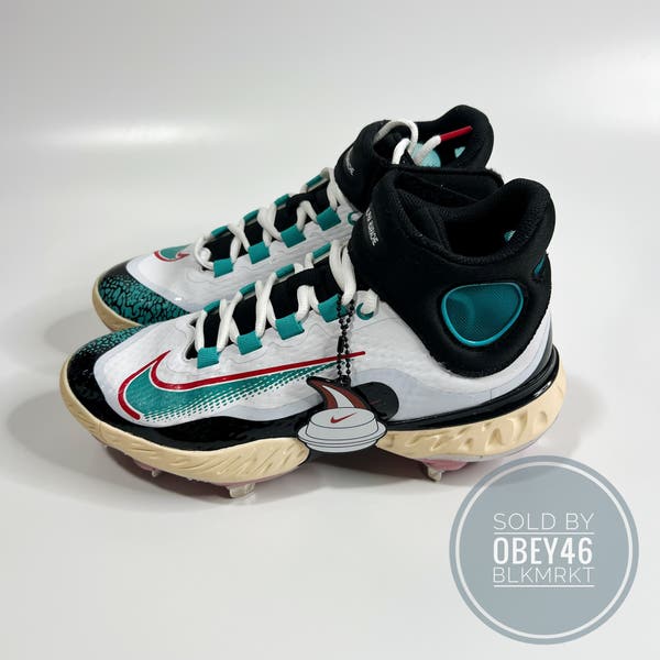 Nike Alpha Huarache Elite 4 High Paul Goldschmidt PE Cleats  display picture 1