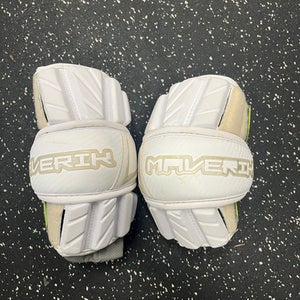 Used Maverik ARM GUARD Lacrosse Arm Pads/Guards White MD 11849-S000027980