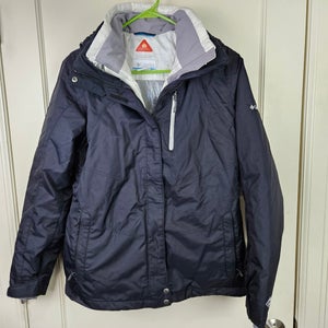 Columbia Interchange Omni Heat 3 In 1 Jacket Womens Size: L Black Winter Ski