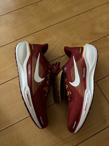 Nike Air Zoom Pegasus 41 Shoes Men 8 Crimson Red USC Trojans FZ5150-600‎ New Nike Air Zoom Pegasus 41 USC Trojans Red Team Crimson FZ5150  main image 2