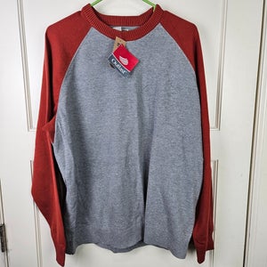 NEW Duluth Trading Rocket Science Baseball Crew Sweater Gray Men's Size XL