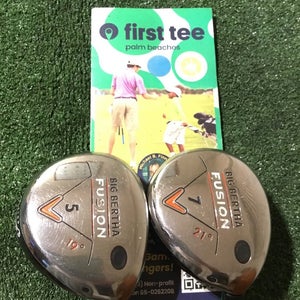 Callaway Ladies Big Bertha Fusion Woods Set (5W & 7W) Aldila NVS 55g Graphite
