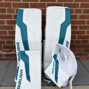 San Jose Sharks Vanecek 34" Bauer Supreme Shadow Regular Goalie Full Set Pro Stock (New)