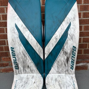 San Jose Sharks Romanov 36+" Bauer Vapor Hyperlite 2 Goalie Leg Pads Pro Stock (New)
