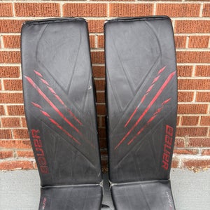 San Jose Sharks Romanov 37+" Bauer Vapor Hyperlite 2 Goalie Leg Pads Pro Stock (New)