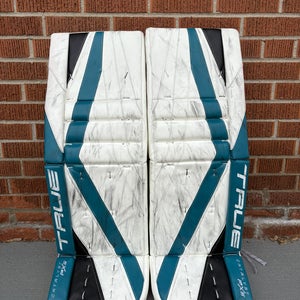 San Jose Sharks Georgiev 34" True PX5 Goalie Leg Pads Pro Stock (Used)