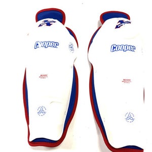 Used Cooper SG600 Senior Shin Guards White 15" 11860-C000291438