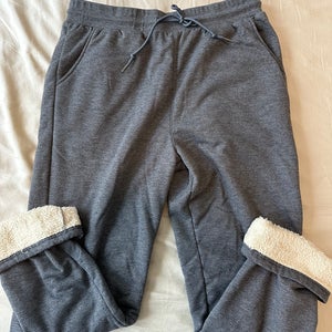 Mens Large Fleece Sweatpants