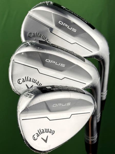 Callaway Opus Chrome Wedge Set 50-10*, 54-12*, 58-10* S-Grind