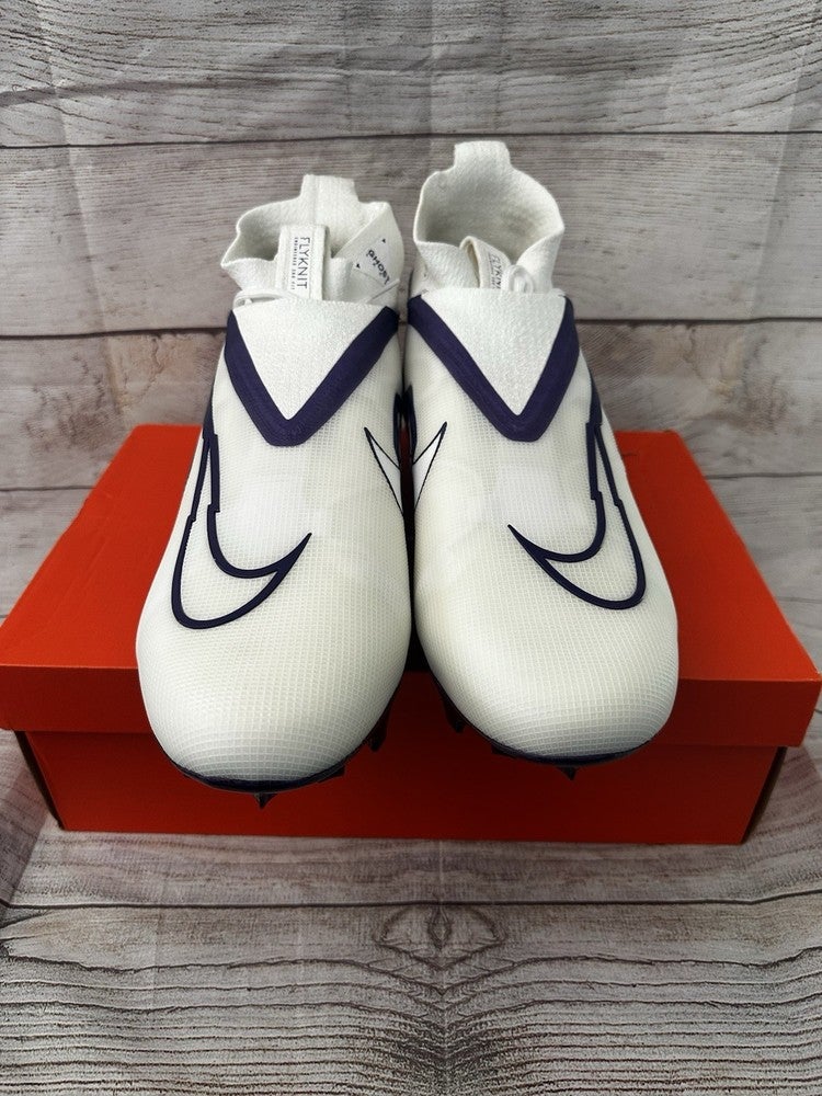 Nike Football Cleats Alpha Menace Elite 3 White/Purple Men  display picture 1