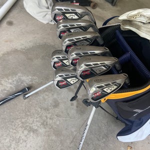Men's Callaway Razr X Right Handed Iron Set Uniflex  Steel Shaft (Used)
