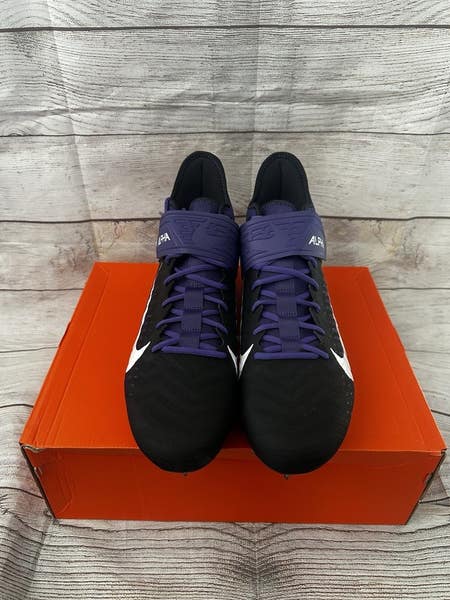 Nike Alpha Menace Pro 2 Purple Black TCU Football Cleat  display picture 1