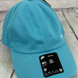 Nike Unisex Adult Teal Club Cap Unstructured Top Adjustable Sliding Buckle Logo