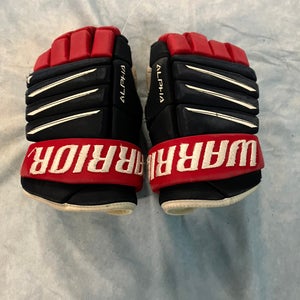 Blue Junior Warrior Alpha QX4 Gloves 11" (Used)