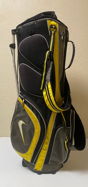 Nike ゴルフバッグ ブラック/イエロー Nike Sasquatch Stand Golf Bag Gray Black Yellow 8-Way