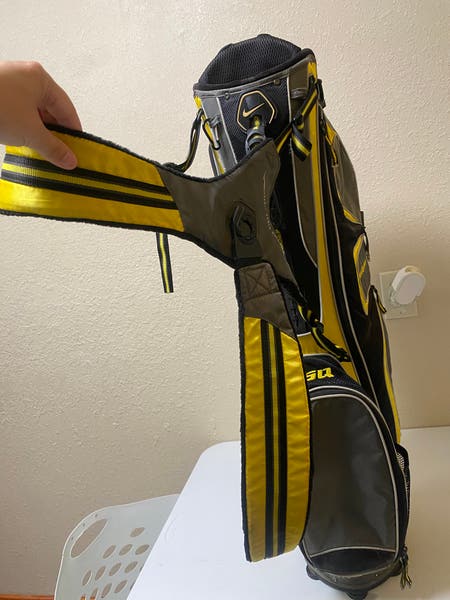Nike Sasquatch Stand Golf Bag Gray Black Yellow 8-Way