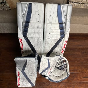 AHL Pro Stock True PX5 Goalie Pads, Glove, & Blocker Set -