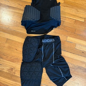 Mens Adidas Football Girdle and Nike Padded Tank Top