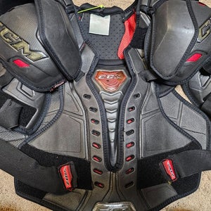 Pittsburgh Penguins CCM RBZ Pro Stock Game Used Worn Shoulder Pads LARGE