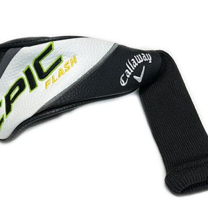 Callaway Golf Epic Flash Black/White/Green Hybrid/Rescue Headcover