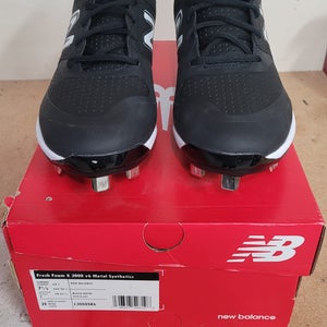 Black Men's Size M 7.5 (W 8.5) New Balance Low Top Metal (New)