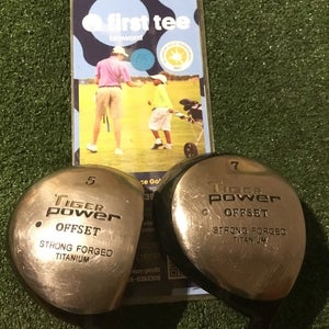 Integra Tiger Power Offset Woods Set (5W & 7W)Seniors Palmer 60g Graphite Shafts