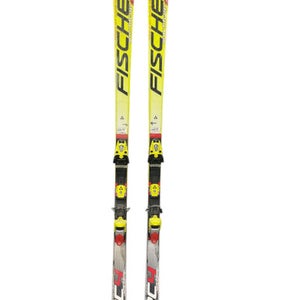 Used Fischer WORLDCUP G5 Mens DH Ski/Binding Optic Yellow 183 cm 11847-S000026561