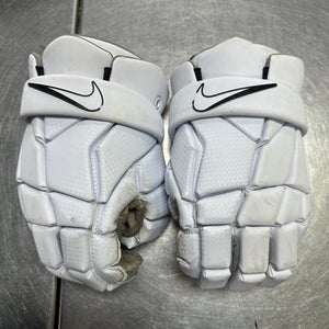 Used Nike VAPOR PRO SELECT Lacrosse Gloves Mens White LG 11849-S000028073