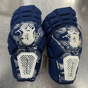 Used Brine KING ARM PADS Lacrosse Arm Pads/Guards Navy Blue MD 11849-S000028042