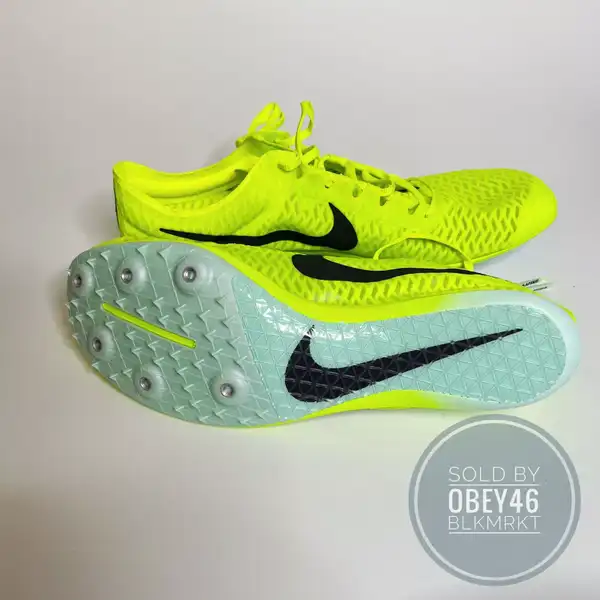 NIKE MAMBA V TRACK AND FIELD SPIKES Shoes Size 12 Nike Zoom Mamba V Green Track Spikes Size 12 Barely Volt  main image 3