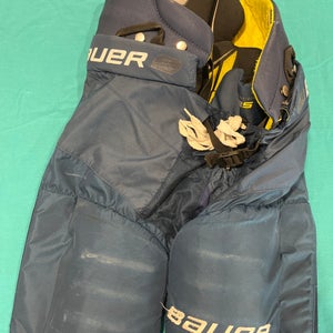 Blue Intermediate Large Bauer Supreme 3S Hockey Pants (Used)