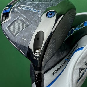 Callaway Paradym Ai Smoke MAX  Driver 12* Senior Project X Cypher Forty 5.0 MINT