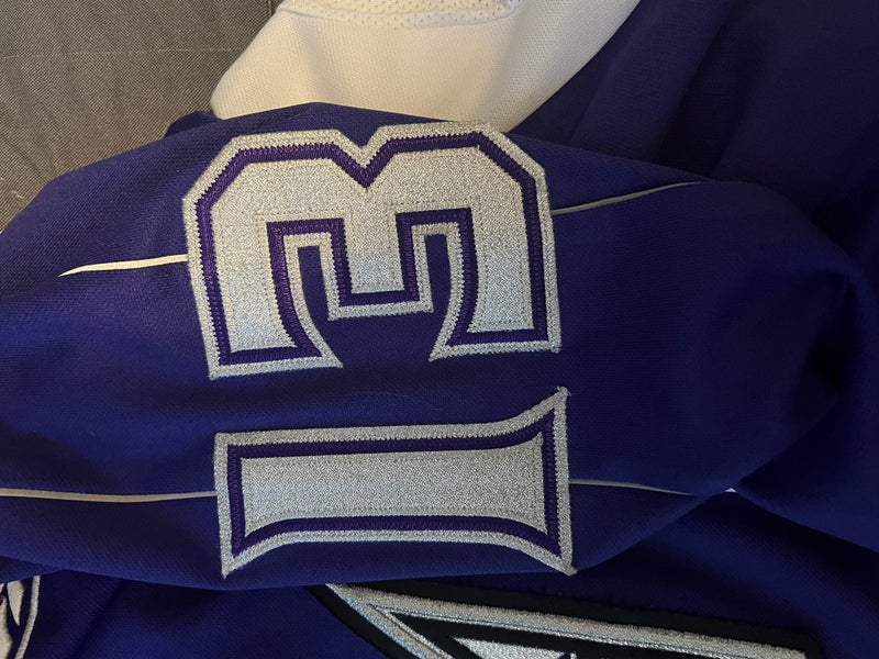 La Kings Purple Men's Large Reebok Jersey (Used) SidelineSwap