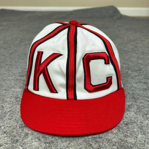 Kansas City Monarchs Men Hat Small Snapback White Red Baseball Negro Leagues Cap