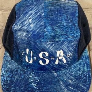 Nike Team USA Olympic Unstructured Training Cap Customizable Sticky Patches Blue