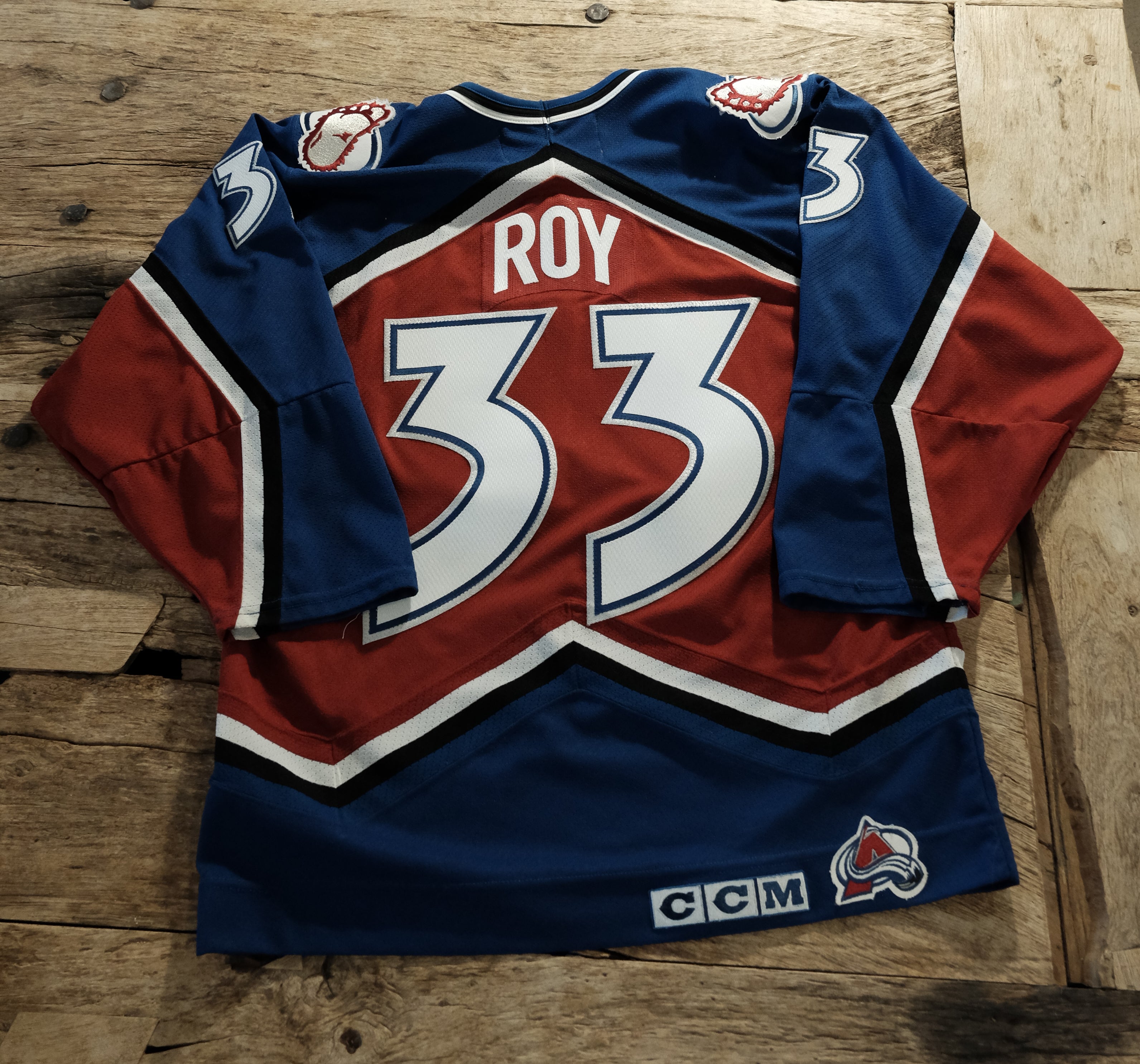 Colorado Avalanche #33 Patrick Roy CCM Vintage Away Jersey