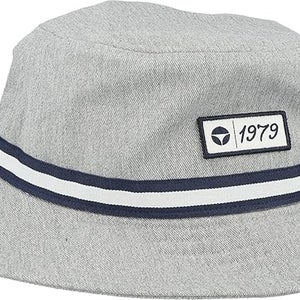 NEW TaylorMade Gray Large/Extra Large Vintage Twill Bucket Golf Hat/Cap