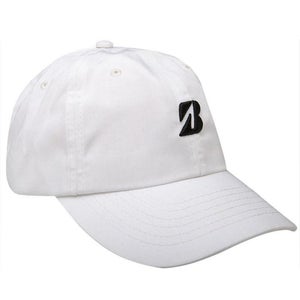 Bridgestone Relaxed Fit Hat (White, Adjustable) Golf Hat NEW