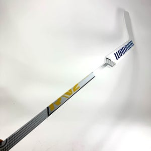 New Blue/Yellow Warrior Ritual V2 Pro + Goalie Stick | 24" Paddle Heel Curve | Binnington | R299