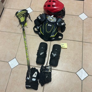 Youth small lacrosse equipment full set up! Meets NOCSAE . Starter kit