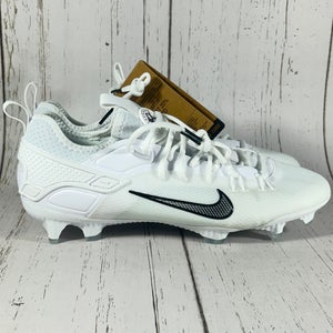 Nike Huarache 9 Elite Low LAX Mens Lacrosse Cleats White Size 11 FD0089-101