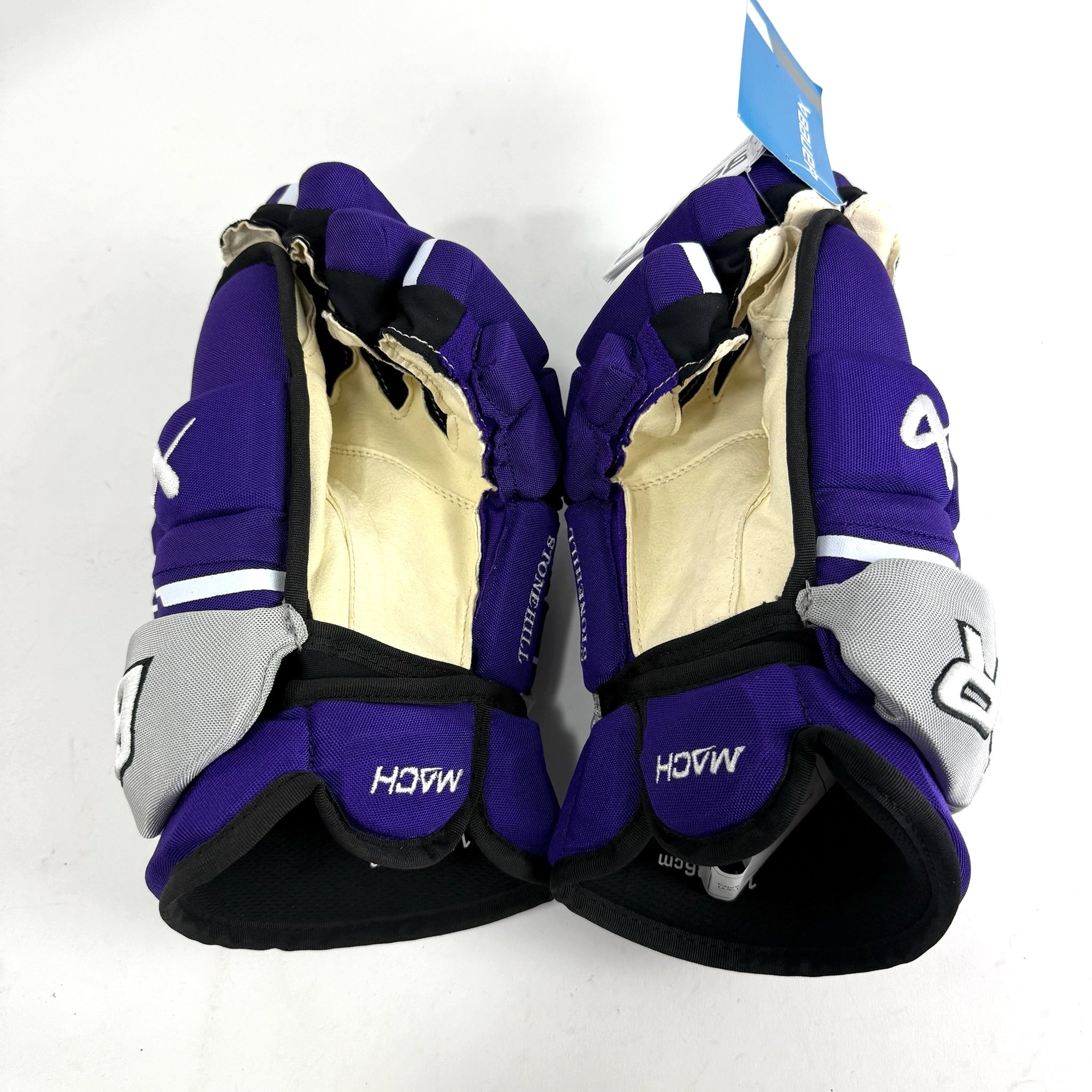 Brand New Purple Bauer Mach Pro Stock Hockey Gloves - 14 