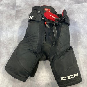 Black Junior Medium CCM Jetspeed FT4 Pro Hockey Pants (Used)