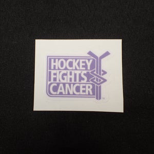 Hockey Fights Cancer Pro Stock Decal Sticker for Back of Helmet