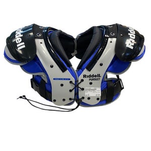 Used Riddell RIVAL YOUTH FB Shoulder Pads Grey MD 11706-S000353957