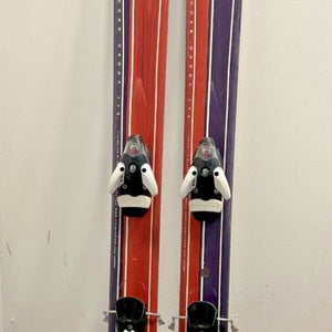 Atomic Sugar Daddy 173cm 124-99-115 r=28m Powder Skis Atomic 614 Bindings CLEAN