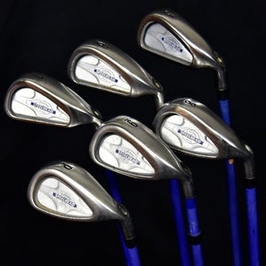 CALLAWAY STEELHEAD IRON SET 5-PW SHAFT:STIFF LENGTH:39 IN RH NEW GRIPS