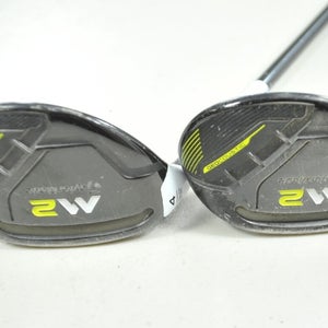 LEFT HANDED TaylorMade M2 Rescue 2017 3 and 4 Hybrid Stiff Flex Graphite #192524