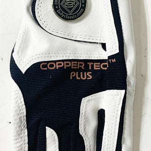 NEW Copper Tech Plus White/Black Men's Extra Large (XL) Golf Glove